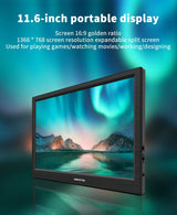 Portable Monitor 11.6 Inch HDMI Gaming Second Screen - Tophatter Daily Deals