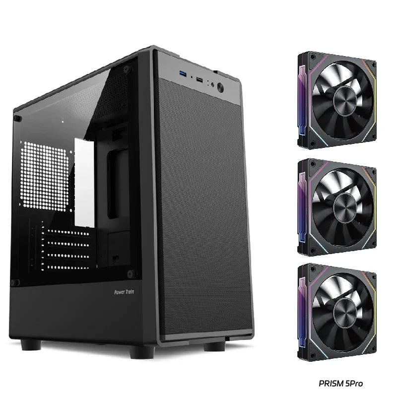 Mini ITX mATX 23L PC Case SFX ATX Support Compact Chassis Flying 3 BK Regular - Tophatter Daily Deals