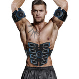 Abdominal Muscle Trainer EMS Fitness Belt Blue Fitness - Tophatter Daily Deals