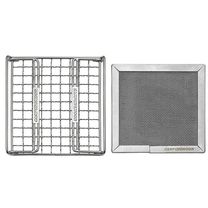 Stainless Steel Folding Toast Grill Net Gas Stove Grill Silver Griddles & Grill Pans - Tophatter Daily Deals