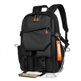 Waterproof Oxford Backpack Durable Travel Black Backpacks - Tophatter Daily Deals