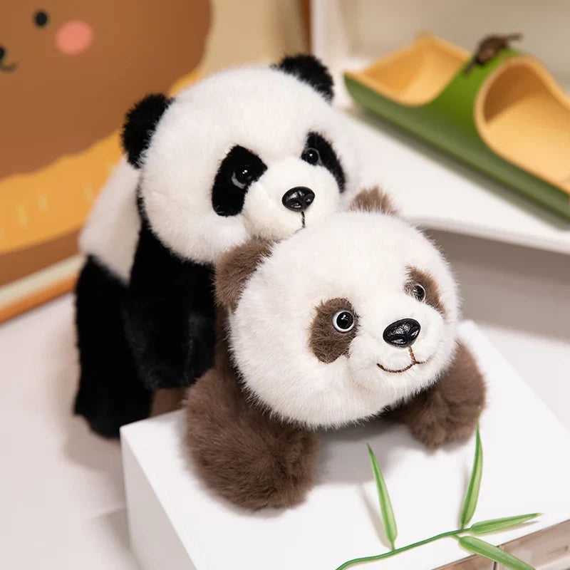 Realistic Weighted Baby Panda Plush Doll Christmas Gift - Tophatter Daily Deals
