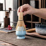 Matcha Tea Set 6pc Bamboo Ceramic Teaware Ceremony Gift - Tophatter Daily Deals