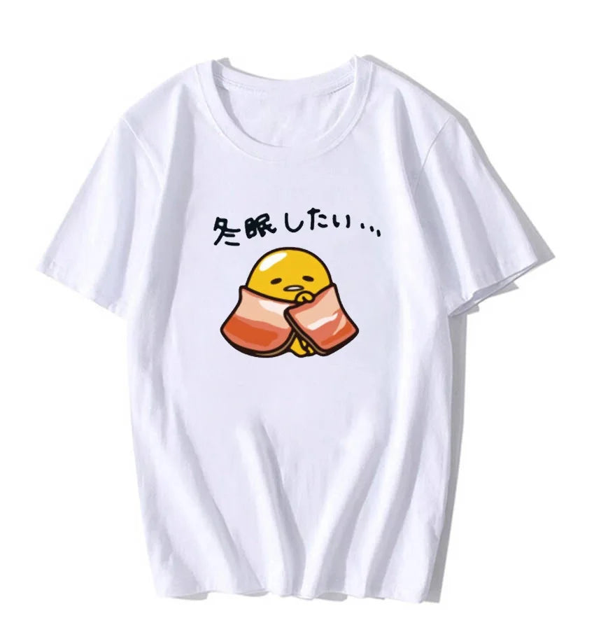 Sanrio Gudetama Lazy Egg T-shirt Japanese Fried Egg Food - Tophatter Daily Deals