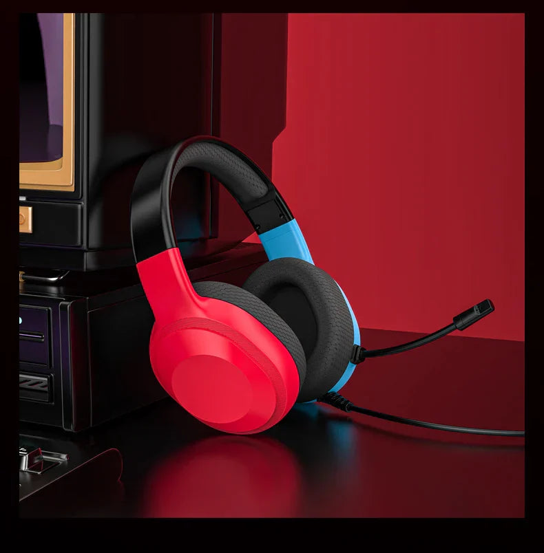 Gaming Headset Wired Lightweight With Omnidirectional Mic - Tophatter Daily Deals
