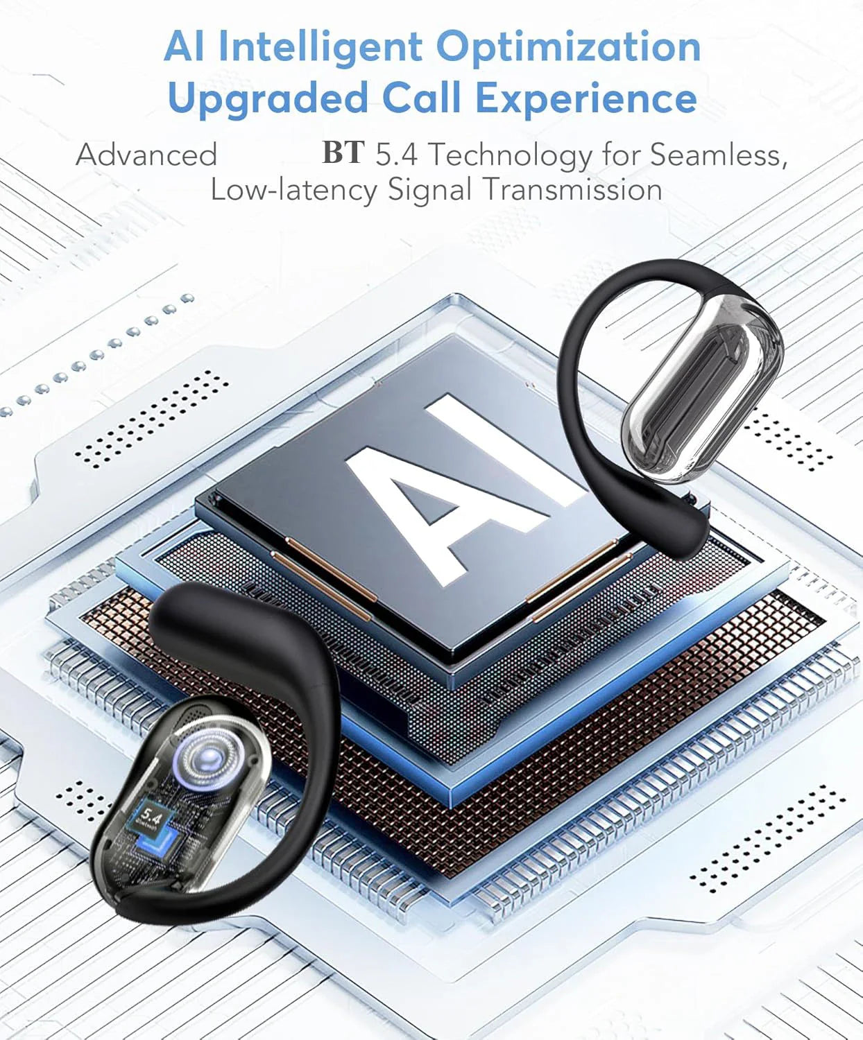AI Translating Earbuds Wireless Translator Headphones 60H - Tophatter Daily Deals