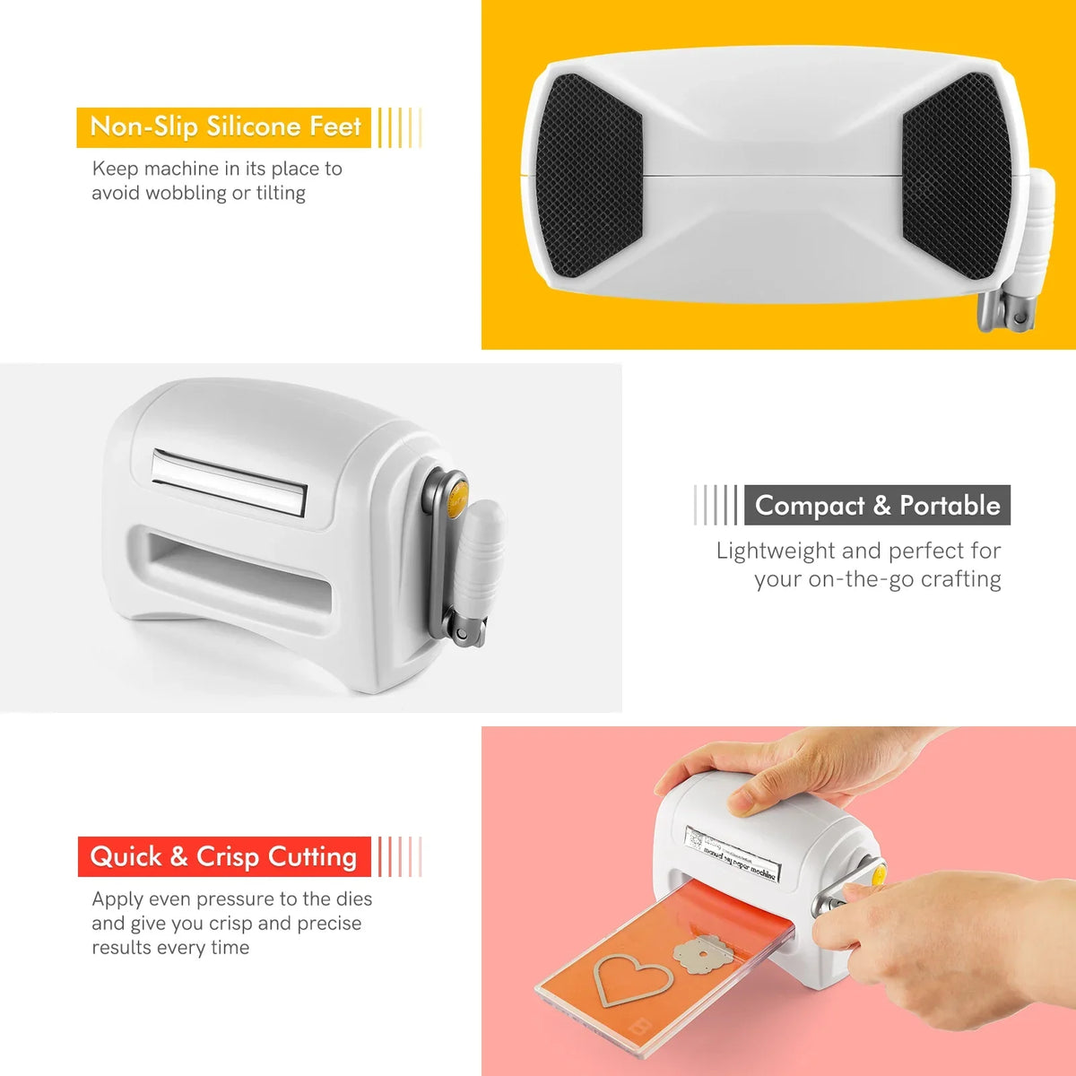 Die Cutting Machine Mini Handheld For DIY Scrapbooking - Tophatter Daily Deals