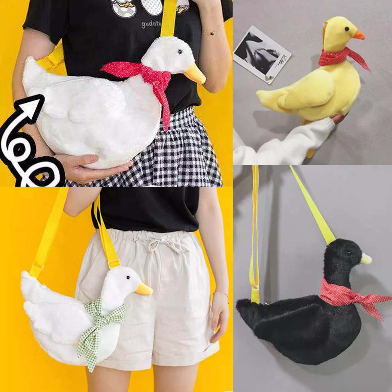 Duck Plush Purse Goose Crossbody Shoulder Messenger Bag Animals - Tophatter Daily Deals