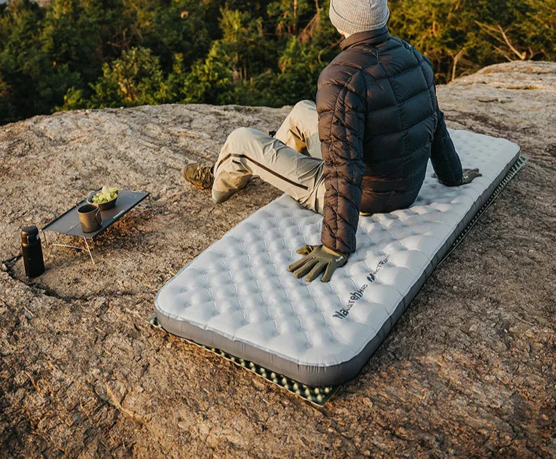 Inflatable Pad 6.5 R-Value Thermal Air Mattress White Camping & Hiking - Tophatter Daily Deals