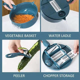 9 in 1 Multi-functional Vegetable Chopper Vegetable Choppers - Tophatter Daily Deals