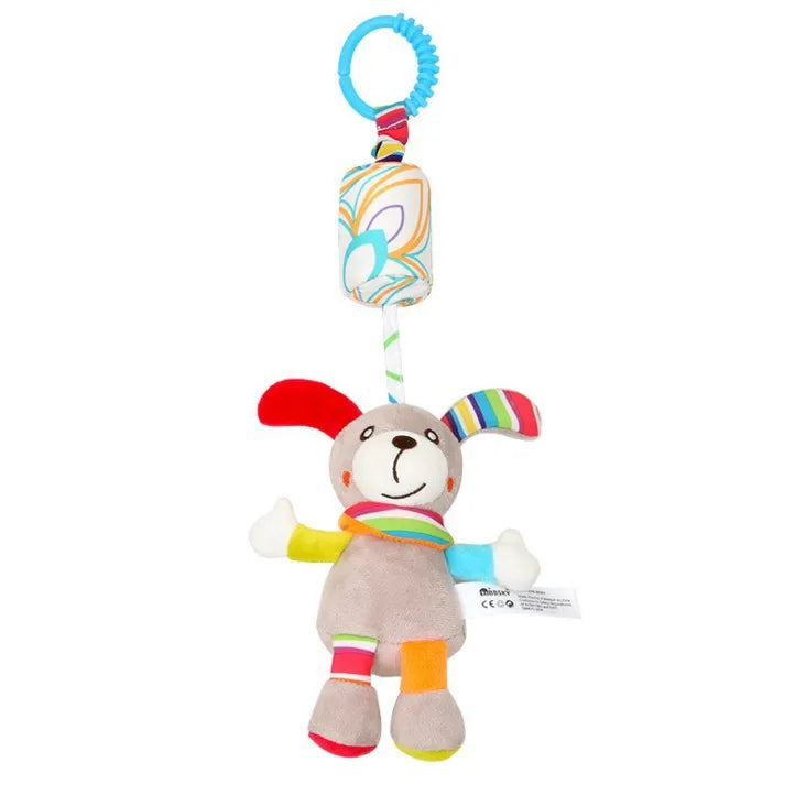 Baby Rattle Hanging Plush Toy Newborn Sensory Toys Gift Dog - Tophatter Daily Deals