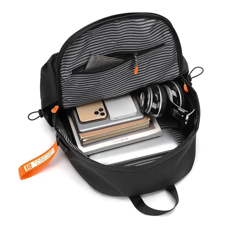 Waterproof Oxford Backpack Durable Travel Black Backpacks - Tophatter Daily Deals