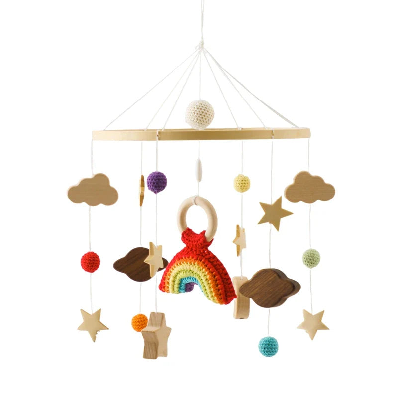 Hot Air Balloon Crib Mobile Newborn Sensory Toys Soothing - Tophatter Daily Deals