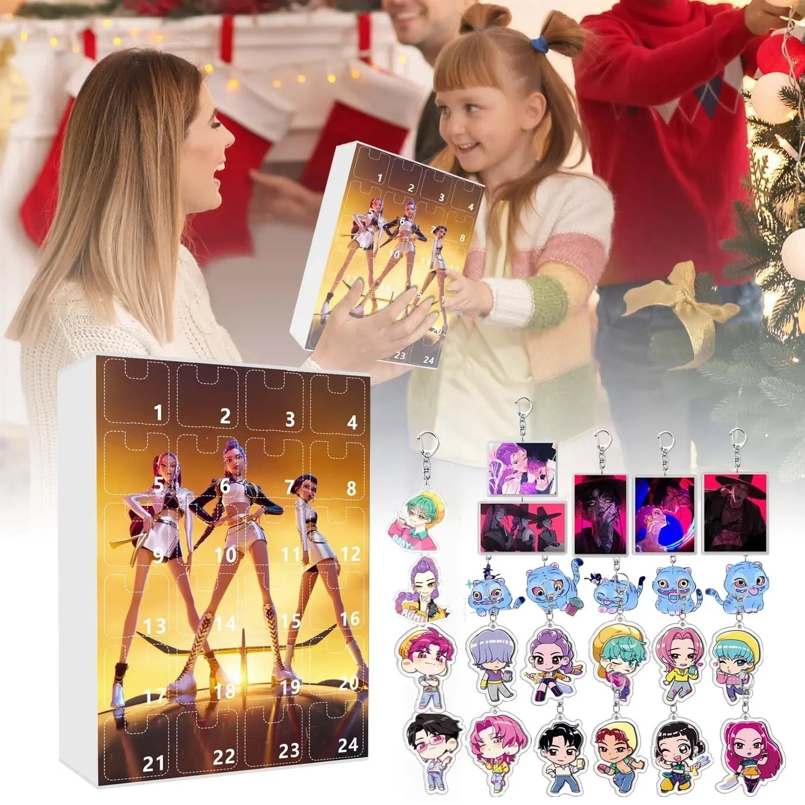 Kpop Advent Calendar 24 Day Demon Hunters Keychain Gift 09 - Tophatter Daily Deals