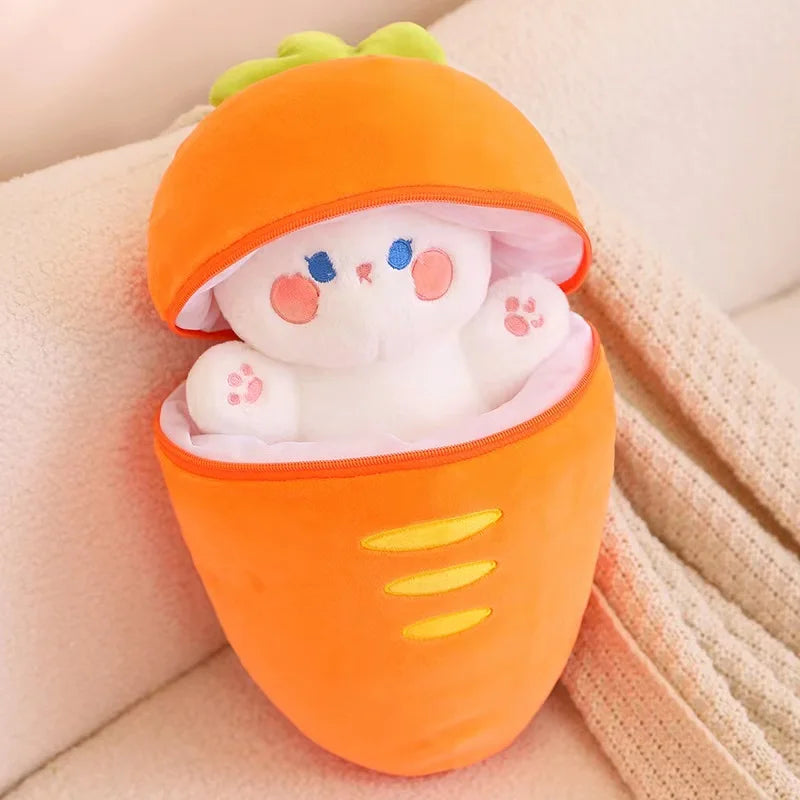 Bunny Taiyaki Plush Toys Cute Strawberry Pig Rabbits Animals - Tophatter Daily Deals