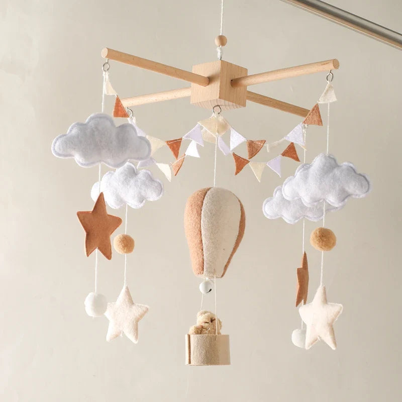 Hot Air Balloon Crib Mobile Newborn Sensory Toys Soothing - Tophatter Daily Deals