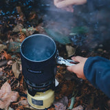 All-in-One Camping Stove with Piezo Ignition Black Camp Cooking - Tophatter Daily Deals