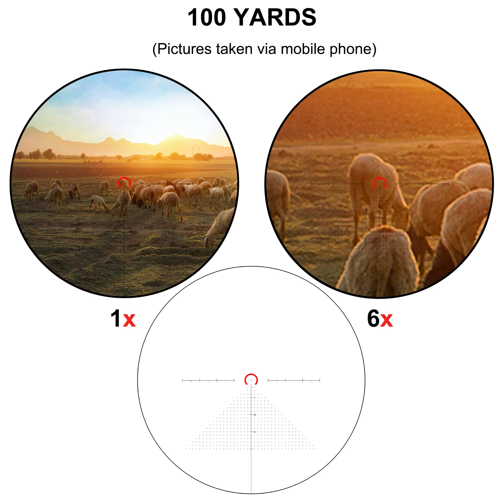 S6 1-6X24 30mm Red And Green Luminous Rifle Scope - Tophatter Daily Deals