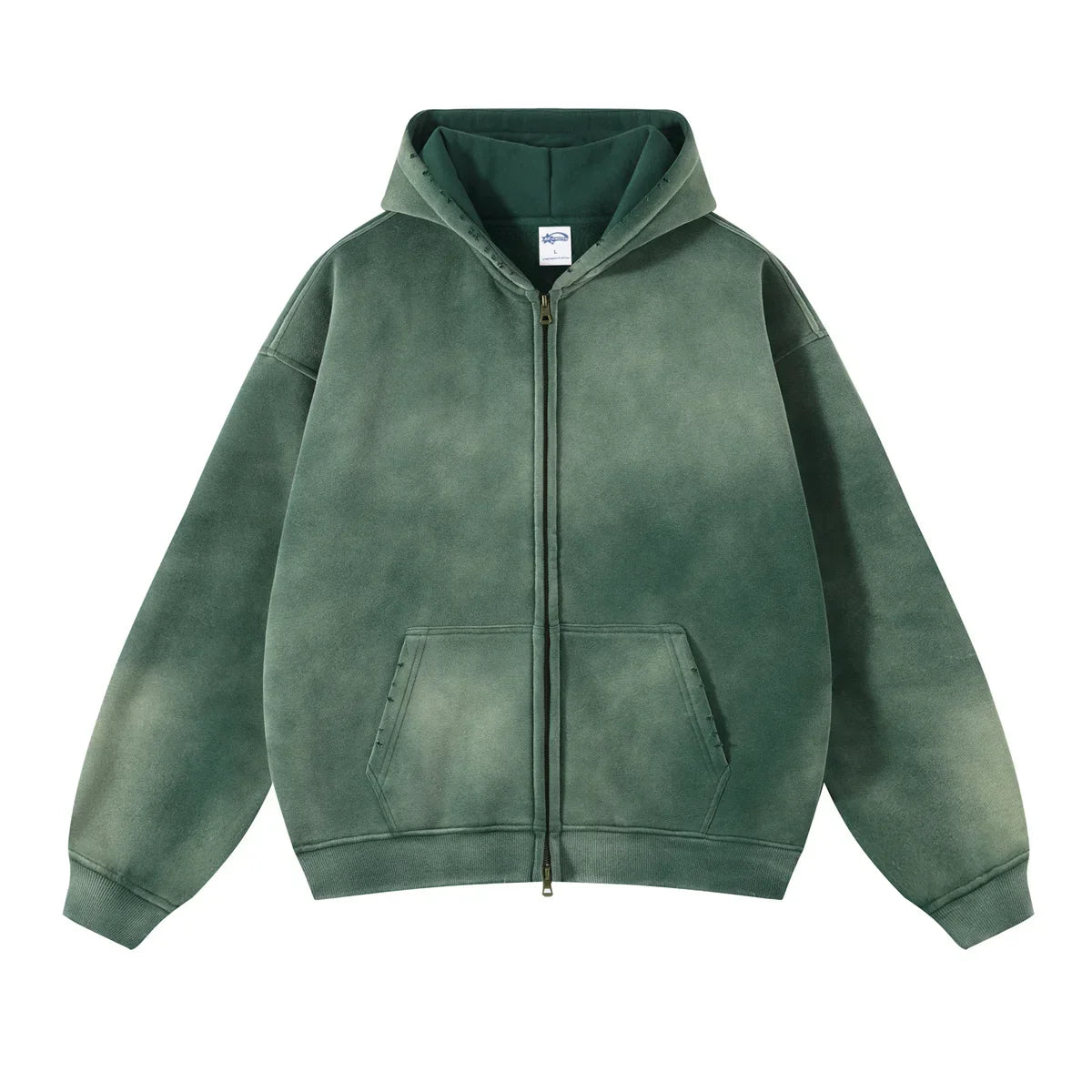 Warm Relaxed Men's Zip Up Hoodie - Oversize, Plush, Winter - Tophatter Daily Deals