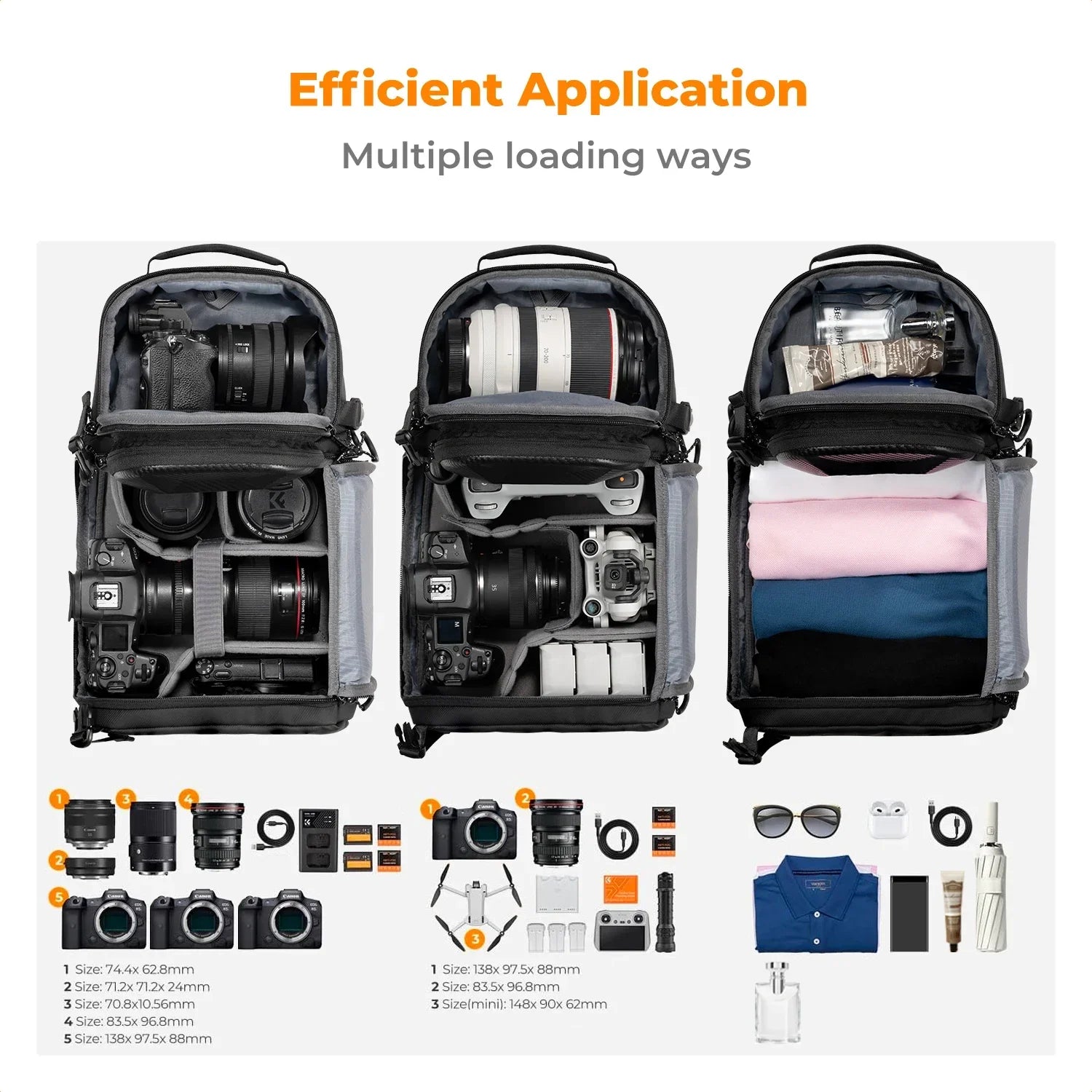 10L Hardshell Camera Sling Bag Grey Backpacks - Tophatter Daily Deals