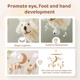 Wooden Felt Animal Crib Mobile With Soothing Calming Music - Tophatter Daily Deals