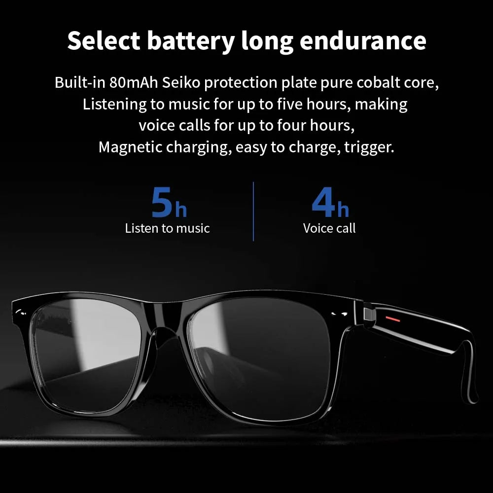 Smart Glasses Blue Light Polarized Audio Sunglasses - Tophatter Daily Deals