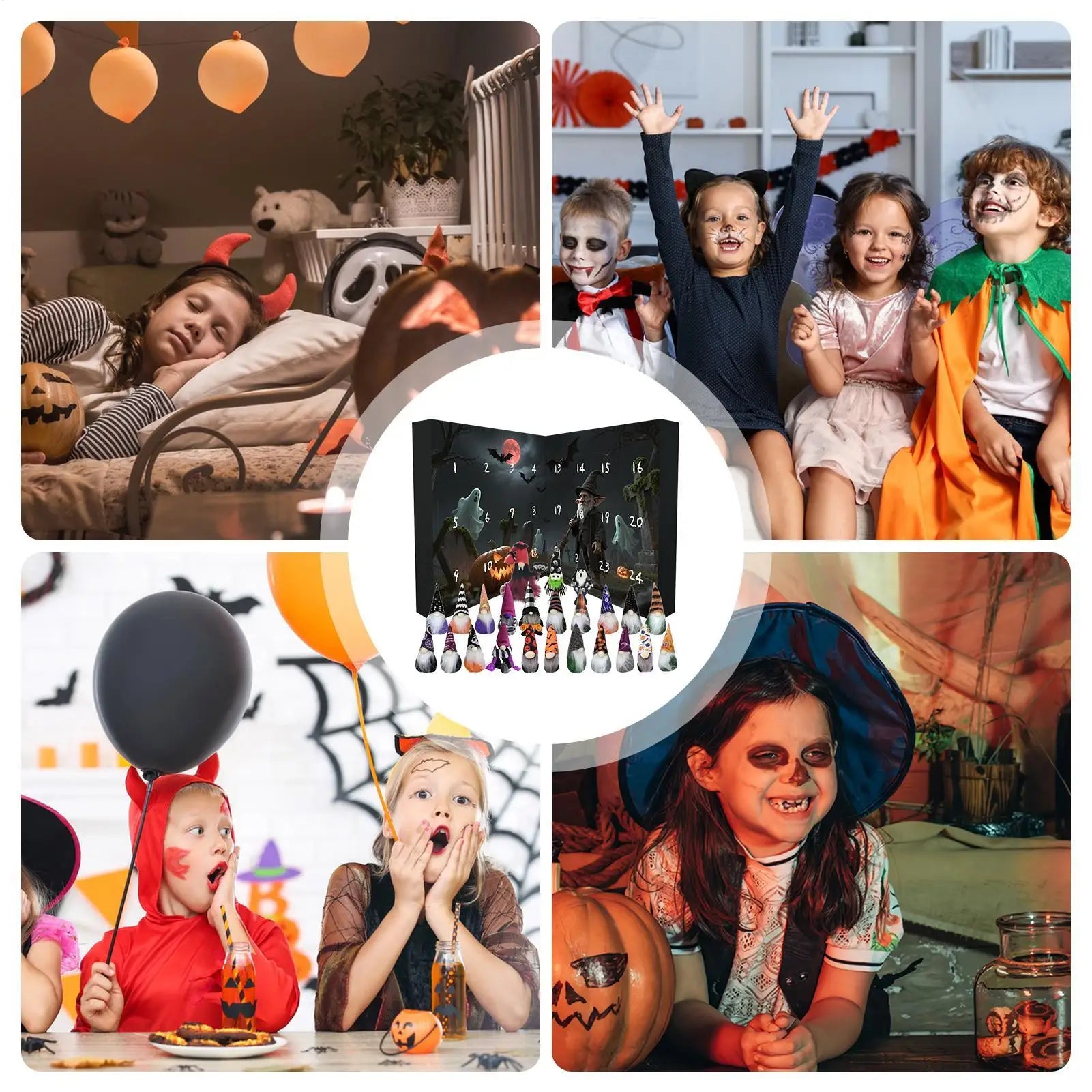 Gnome Countdown Calendar 24 Day Halloween Decor 2025 - Tophatter Daily Deals