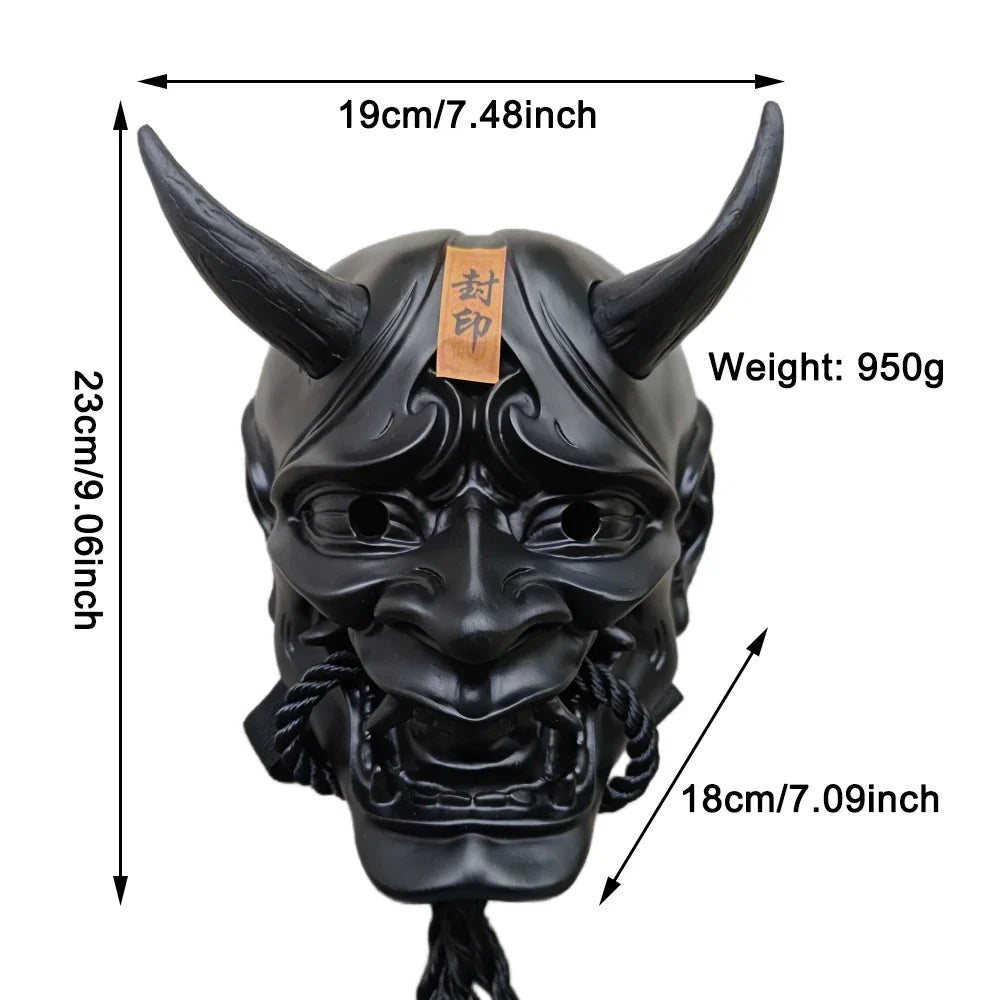 Horror Hannya Mask Resin Demon Cosplay Halloween 2025 - Tophatter Daily Deals