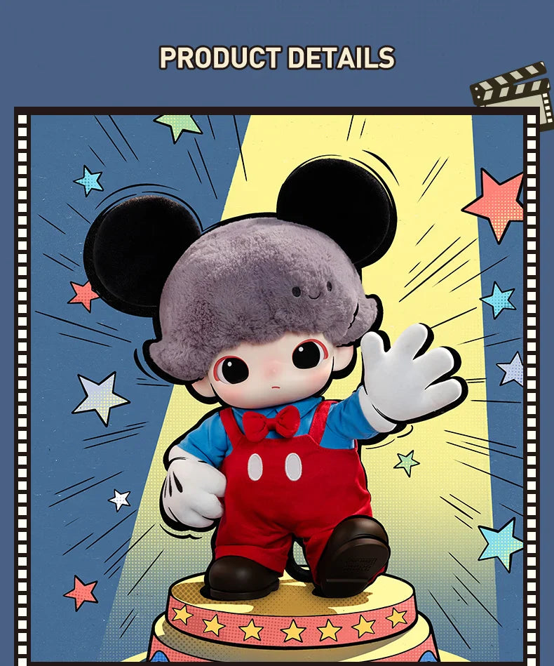 Genuine Pop Mart Dimoo World × Disney Series - Mickey Vinyl Plush Bag Animals - Tophatter Daily Deals