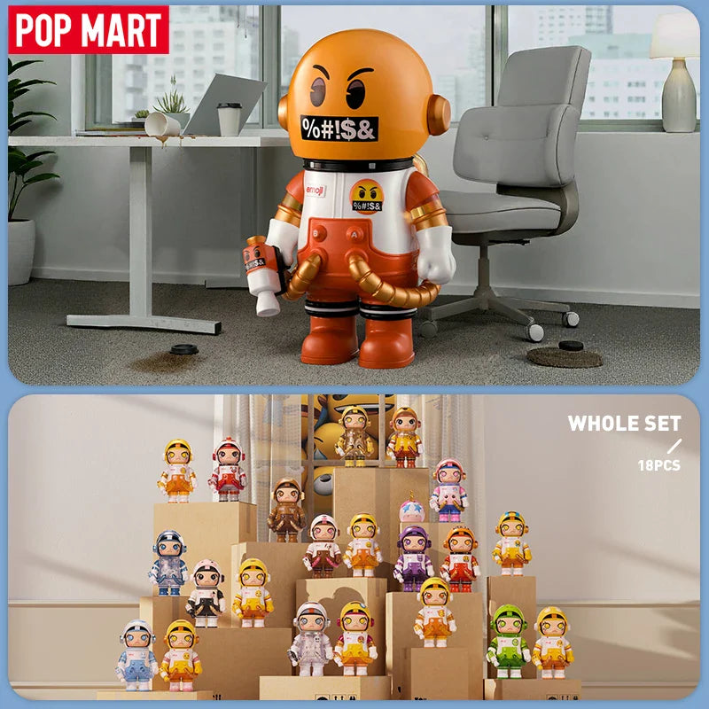 Genuine Pop Mart Mega Space Molly 100% × Emoji Series Blind Box Action Figure Animals - Tophatter Daily Deals