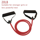 Workout Resistance Bands With Handles 20LB Fitness & Exercise - Tophatter Daily Deals
