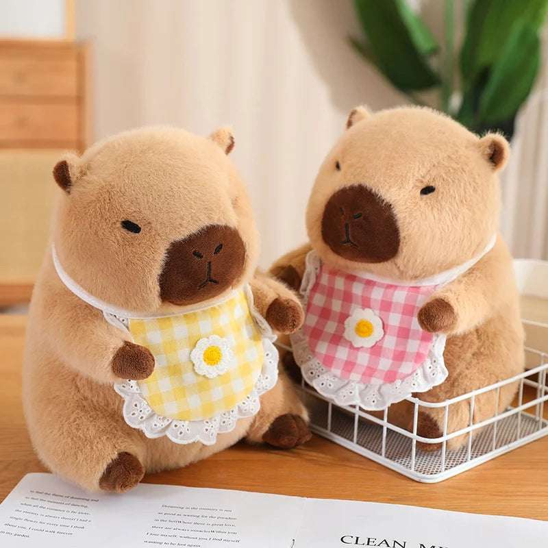 Kawaii Snack Attack: Hamburger Capybara Dog Pig Capibaras Pizza Bubble Tea Cushion Plush Animals - Tophatter Daily Deals