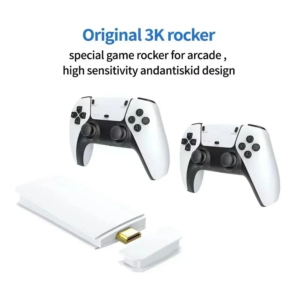 Mini Retro Game Console with 20,000 Classic Games - 4K HD Output, Dual Wireless Controllers - Tophatter Daily Deals