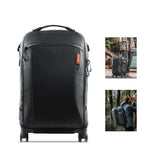 2-in-1 Outdoor Trolley Case Backpack Expandable Black Backpacks - Tophatter Daily Deals