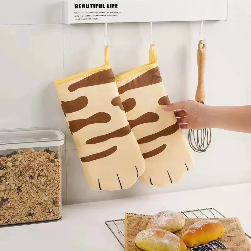 Cat Paw Oven Gloves Tiger Stripes Animals - Tophatter Daily Deals
