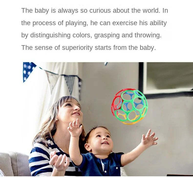 Baby Rattle Teether Ball Newborn Sensory Toys Soft Safe - Tophatter Daily Deals