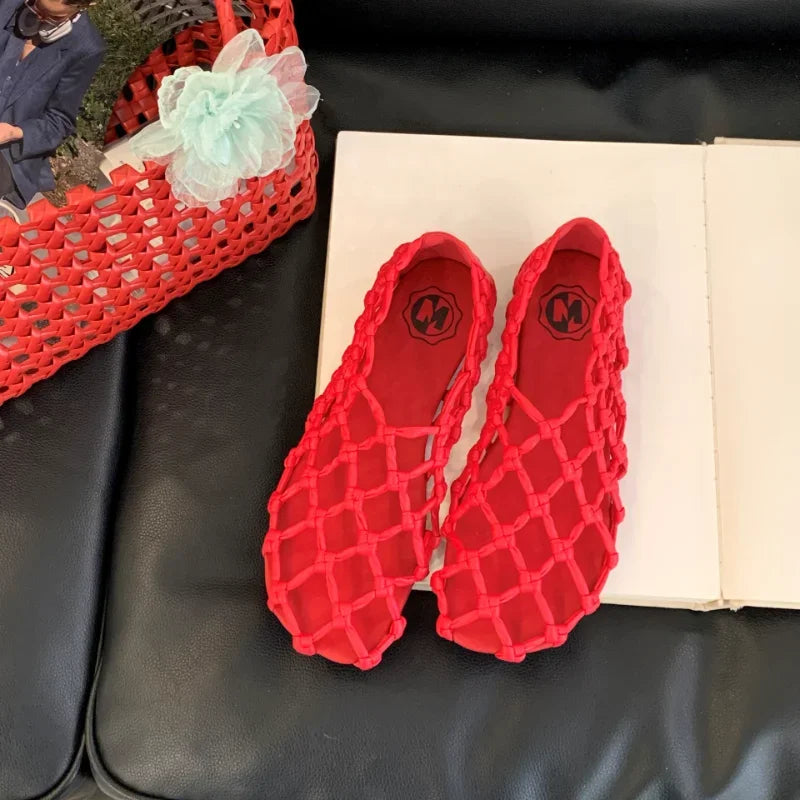 Breathable Women’s Ballet Flats - Mesh Weave, Summer - Tophatter Daily Deals