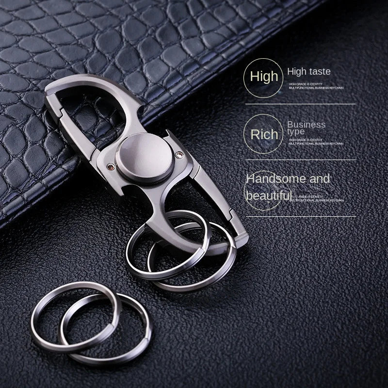 Fidget Spinner Keychain Stainless Steel EDC Gift 2025 - Tophatter Daily Deals