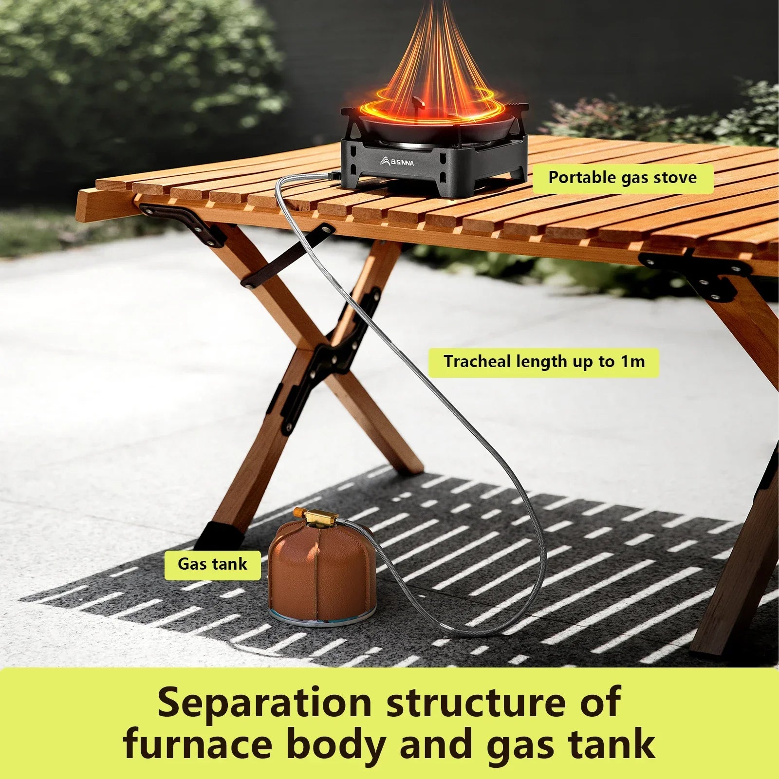 3600W Infrared Camping Gas Stove Black Camp Cooking - Tophatter Daily Deals
