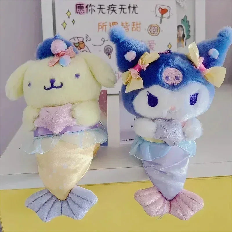 Sanrio Mermaid Cute Kuromi Hello Kitty Pochacco Plush Keyring Anime - Tophatter Daily Deals