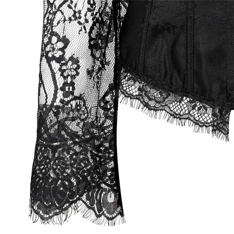 Supportive Women's Corset Top - Off Shoulder, Lace Satin - Tophatter Daily Deals