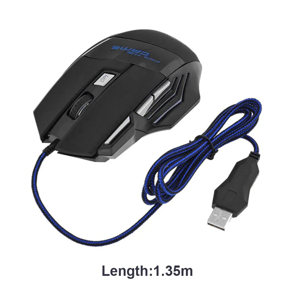 Usb Wired Gaming Mouse 7 Button Backlit Ergonomic Comfort - Tophatter Daily Deals