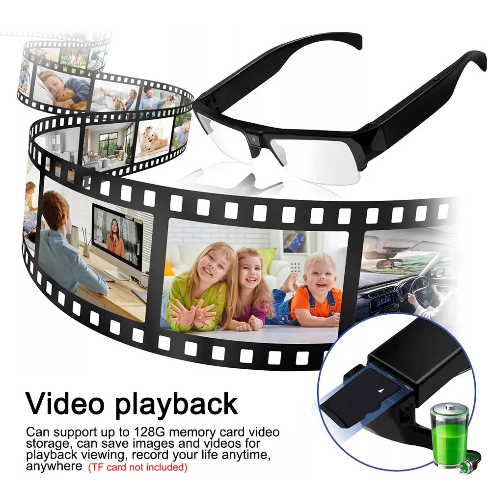 1080P Mini Camera Smart Glasses Portable Sports Glasses - Tophatter Daily Deals
