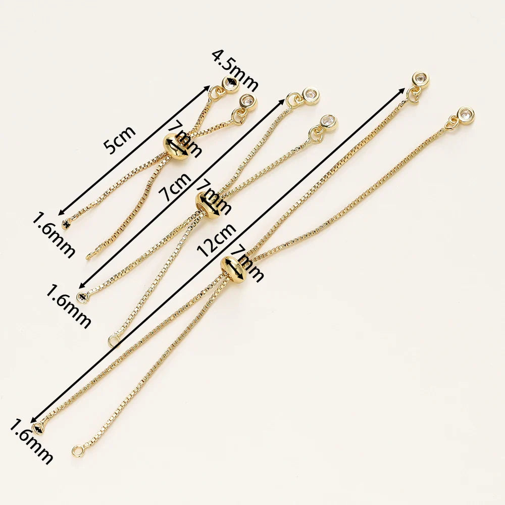 Adjustable Slider Chains For DIY Bracelet Making Accessories - Tophatter Daily Deals
