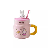 Miffy Ceramic Cup With Straw 540ml Animals - Tophatter Daily Deals
