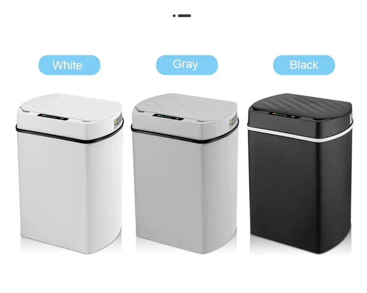 Smart Sensor Trash Can Rectangular Kitchen Bathroom - Tophatter Daily Deals