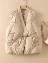 Insulating Womens Vest - Cropped Quilted, Streetwear - Tophatter Daily Deals