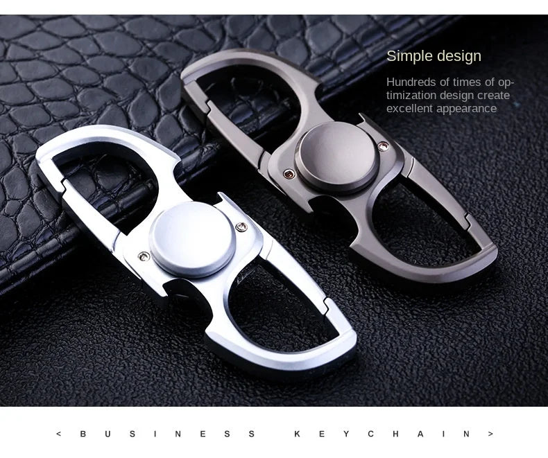 Fidget Spinner Keychain Stainless Steel EDC Gift 2025 - Tophatter Daily Deals