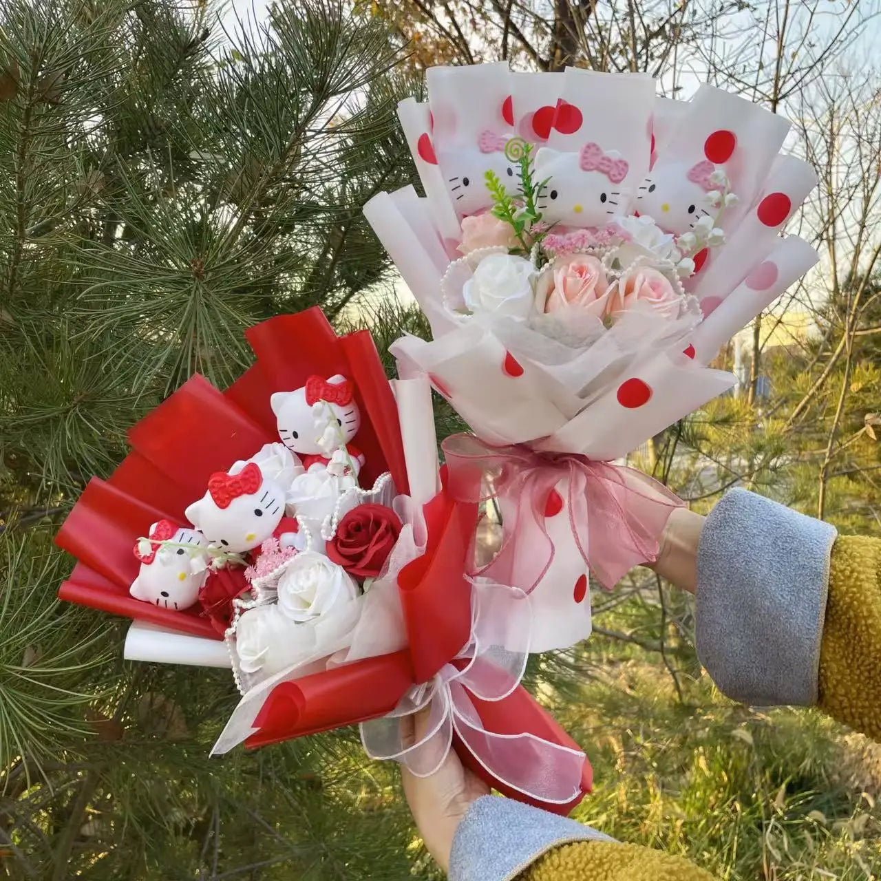 Sanrio Hello Kitty Plush Bouquet Flowers Flowers - Tophatter Daily Deals