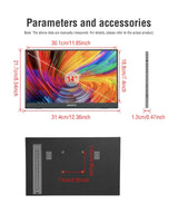 Portable Monitor 14.1 Inch Touch IPS HDR10 Second Screen - Tophatter Daily Deals